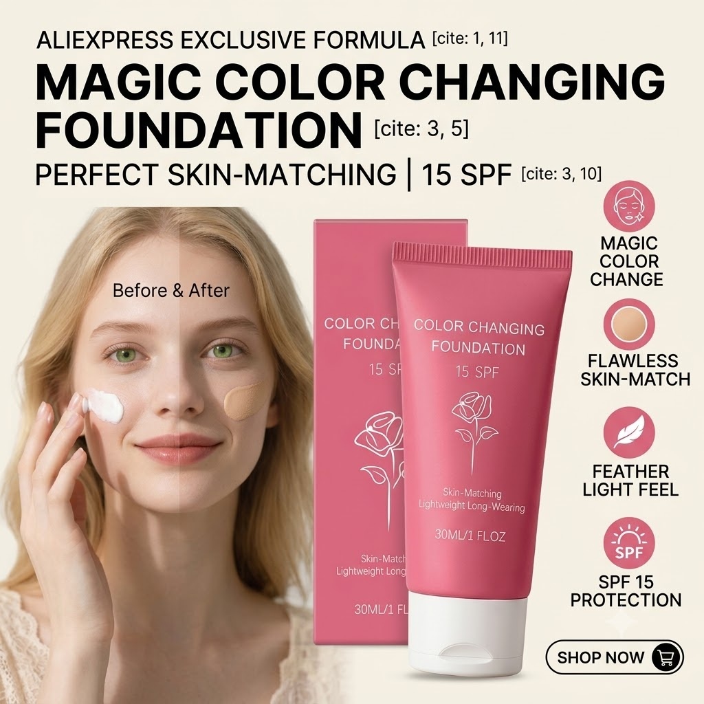 Face Moisturizer Spf - Farbwechselnde Foundation SPF 15 Flüssig 30ml