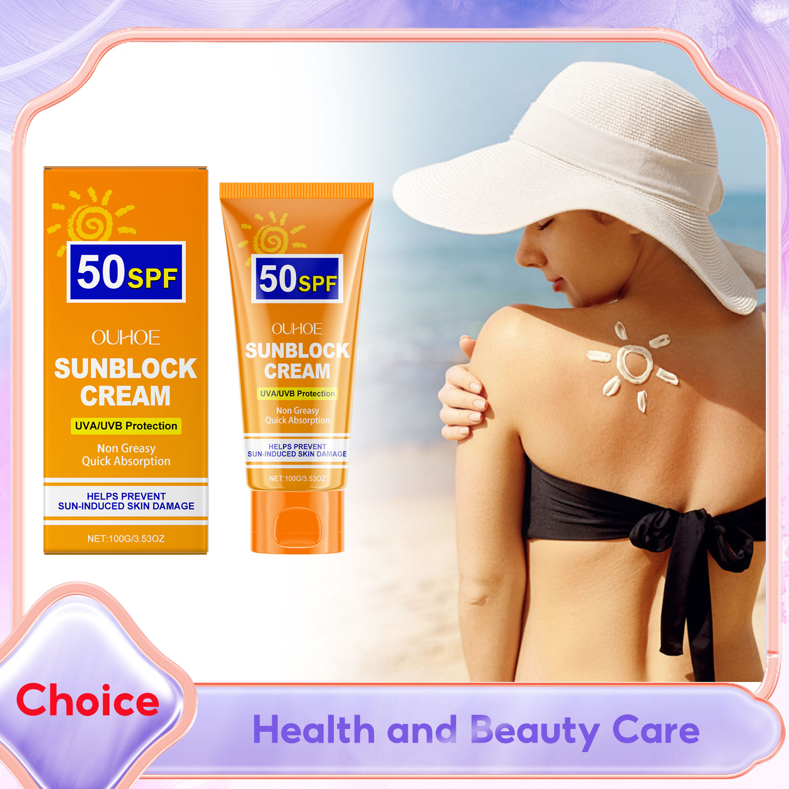 Face Moisturizer Spf - Gesichts-Körper-Sonnenschutz SPF50 Whitening Sonnencreme Breites Spektrum