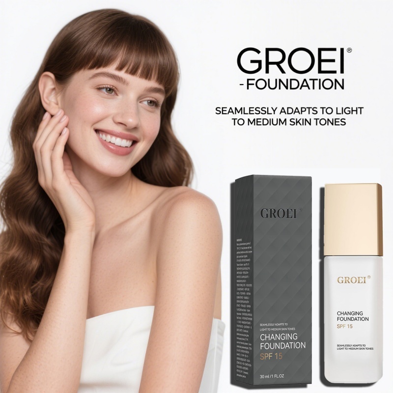 Face Moisturizer Spf - GROEI Changing Foundation SPF 15 –
