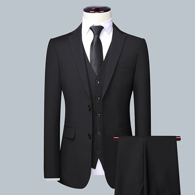 Men'S Grooming Trends - Herren Einfarbiger Business-Anzug 2026 Hochwertige Mode