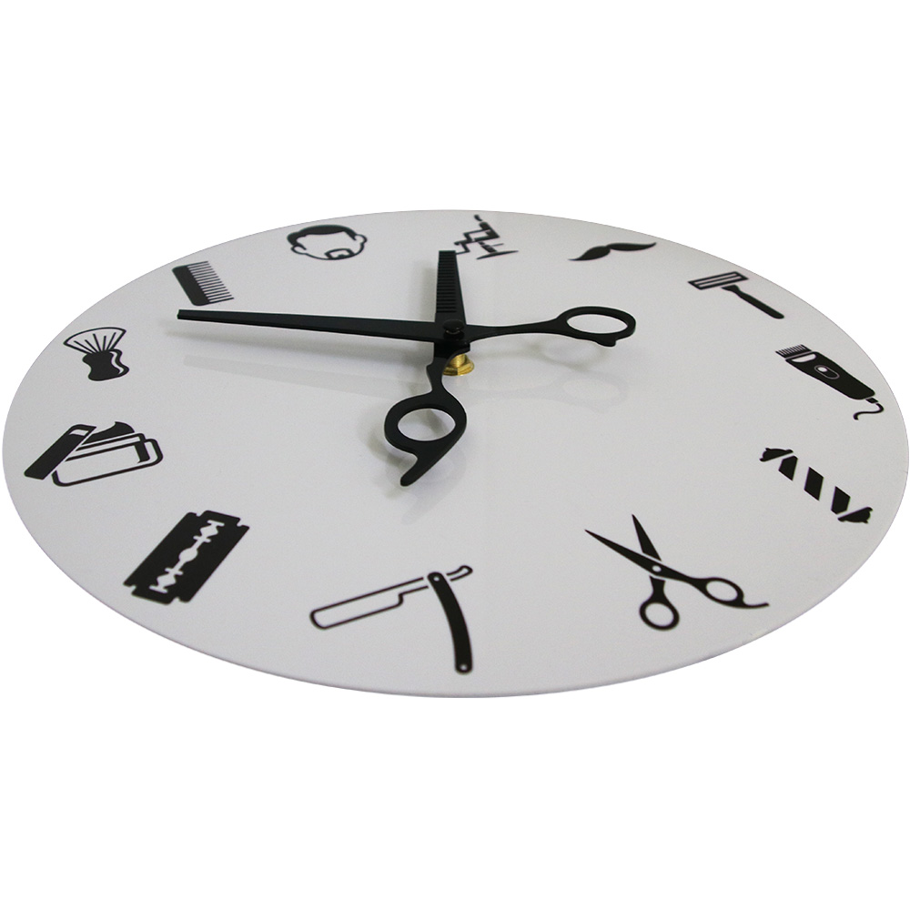 Friseursalon-Wanduhr mit Scher – Men'S Grooming Studio Bewertung und Preis